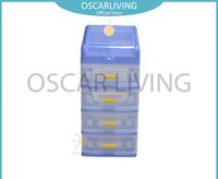 Gambar Shinpo Box Mini 363 Kotak Penyimpanan 4 Susun - Biru - TOKO CABANG dari OSCAR LIVING Kota Administrasi Jakarta Timur 1 Tokopedia