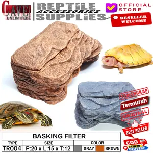 BASKING RAMP TEMPAT BERJEMUR KURA TURTLE RES BRAZIL BANK FILTER PUMP