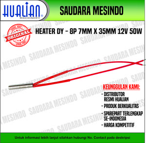 Heater Pemanas / Heating Tube 7 mm x 35 mm x 12 V 50 W Coding DY - 8