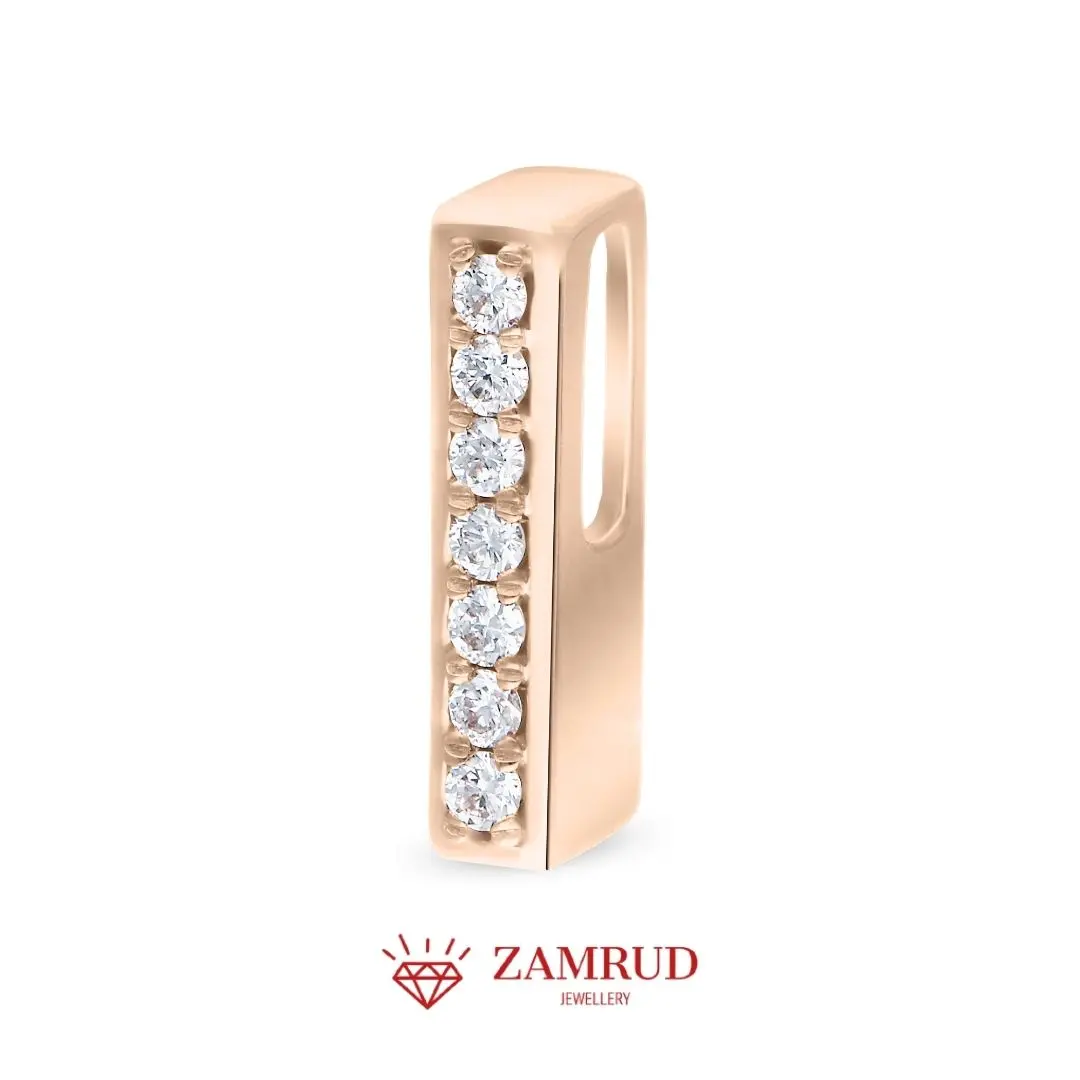 Liontin Berlian Inisial I Zamrud Jewellery