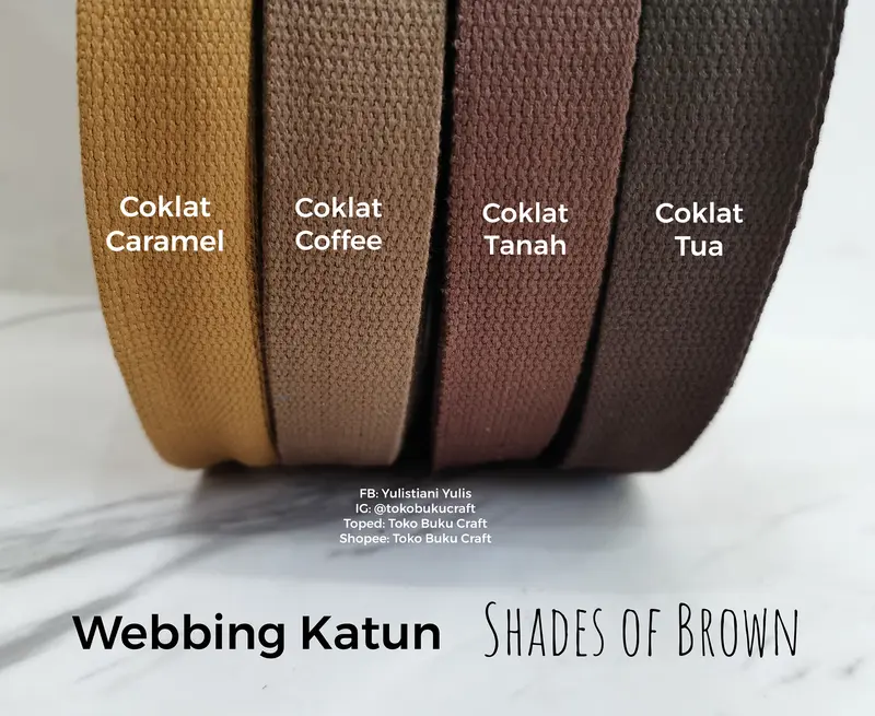 webbing katun import 2,5cm (per 5m) 4