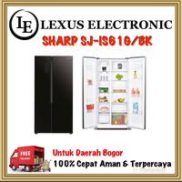 Gambar SHARP KULKAS SIDE BY SIDE | SJ-IS61G/BK | SJIS61GBK | SJ IS61 | 563 L dari lexus electronic mall Kota Bogor 1 Tokopedia