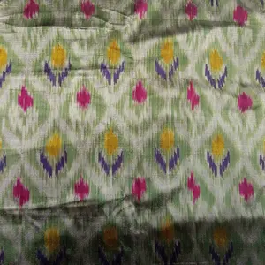 Kain Tenun Ikat Bugis Hijau-Tenun Sengkang IND-1-397 (per 0.5 meter)