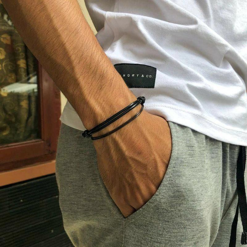 GELANG TALI HITAM 2MM 1