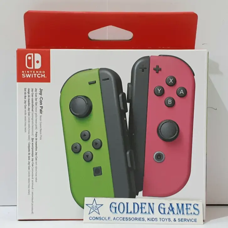 Nintendo Switch Joy-Con Neon Green / Neon Pink