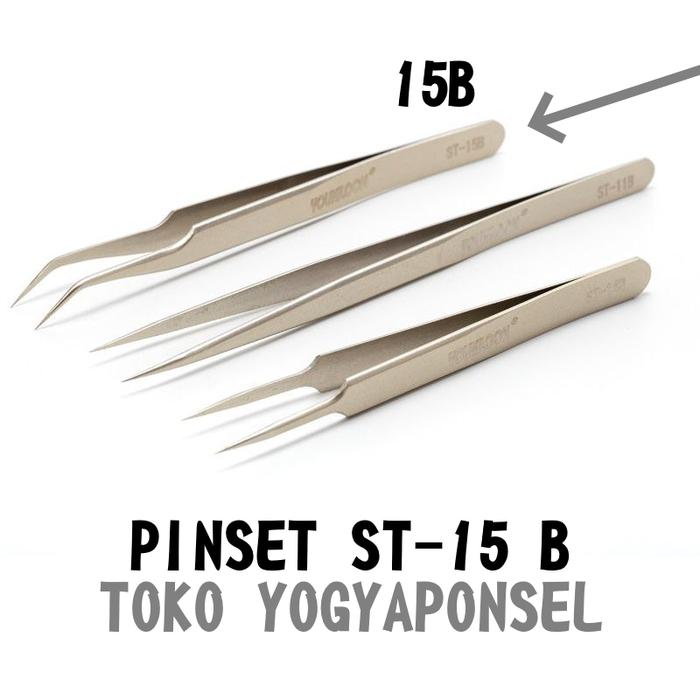 Gambar tweezers pinset ST-15 B bengkok kualitas istimewa original dari yogyaponsel Kab. Bantul Tokopedia