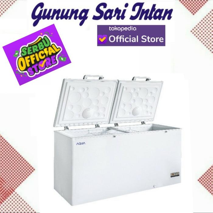 Gambar frezzer chest box aqua aqf450ec dari gunung sari intan Kota Surabaya Tokopedia