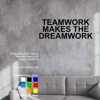 Gambar Stiker Dinding Kantor Quotes Team Work Dream Cutting Sticker Kaca Ruang Kerja dari Ketokoku Sticker Kota Tangerang Selatan 4 Tokopedia