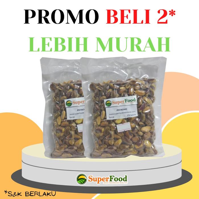 Gambar Superfood SFI PISTACHIO NUTS 250g dari Superfood Indonesia 2025 Kota Administrasi Jakarta Barat Tokopedia