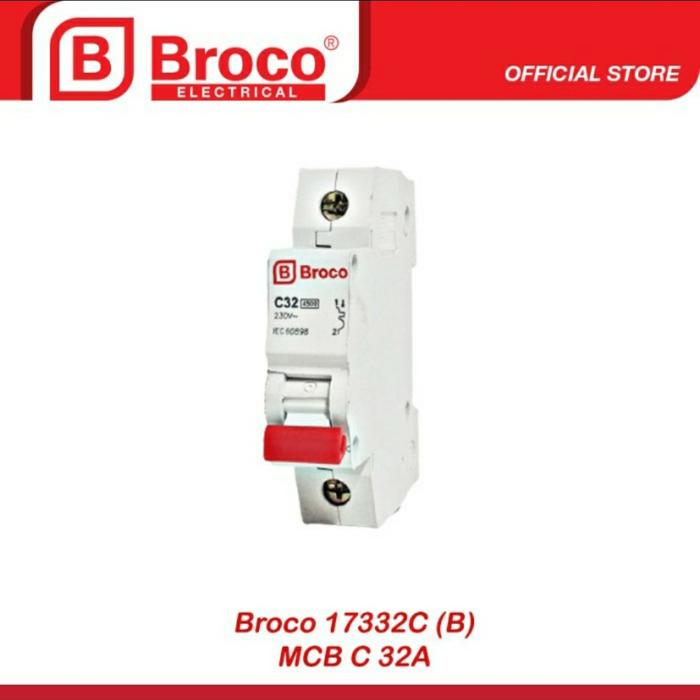 Gambar Miniatur Circuit Breaker/MCB 32A 1P Broco 17332C dari Voltadigital12 Kota Yogyakarta Tokopedia