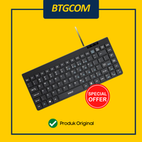 Gambar ROBOT RK10 BLACK MINI USB ULTRA THIN KEYBOARD dari btgcom Kota Denpasar 1 Tokopedia