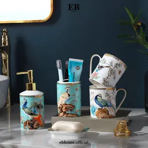 Perlengkapan Kamar Mandi / Tempat Sabun / Peacock Bathroom Set 109/1-2