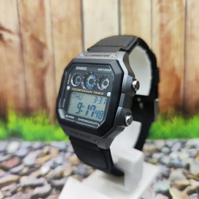 Gambar Casio Original Jam Tangan Pria Strap Kanvas AE-1300WH-1A Custom Keren - AE-1300WH-8A dari Ogytashop Kota Administrasi Jakarta Pusat 5 Tokopedia