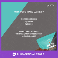 Gambar PURO Mass Gainer Weight Gain Gainer Penambah Berat Badan 300gr - Chocolate dari Puro Indonesia Kota Surakarta 2 Tokopedia