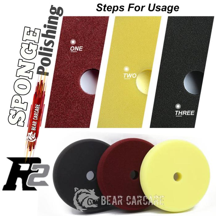 Gambar Busa Poles body mobil merk R2 high Quality 7 inchi 3 pcs dari Bearshop208 Kota Administrasi Jakarta Barat Tokopedia