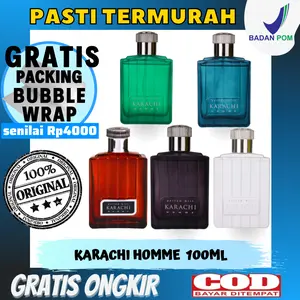 Parfum Karachi Homme 100ml Edt Pria Viral Artis Minyak wangi tahan Lama Murah