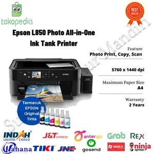 Epson Printer L850 Garansi resmi 2 Tahun ( print,scan, copy )