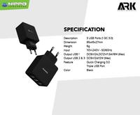 Gambar Hippo Ark 3 Adaptor Charger Quick Charge 3.0 TOTAL 30 W 3 port USB dari Hippo Official Yogyakarta Kota Yogyakarta 2 Tokopedia