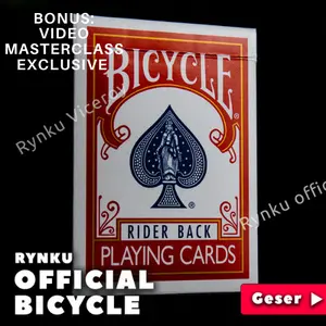 KARTU REMI BICYCLE PLAYING CARD KARTU SULAP ORIGINAL -MERAH