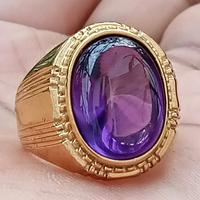 Gambar CINCIN BATU KECUBUNG TANJUNG PURPLE - Black premium dari azzaim stone Kota Administrasi Jakarta Timur 1 Tokopedia