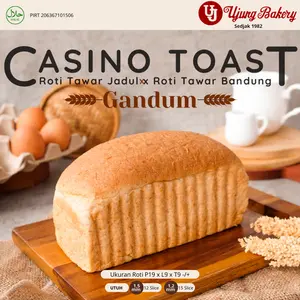 Roti Tawar Gandum | Casino Toast Gandum | 19 x 9 x 9 | mini