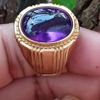 Gambar CINCIN BATU KECUBUNG TANJUNG PURPLE - Black premium dari azzaim stone Kota Administrasi Jakarta Timur 5 Tokopedia