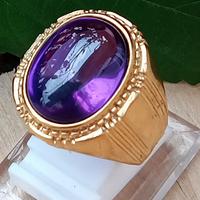 Gambar CINCIN BATU KECUBUNG TANJUNG PURPLE - Black premium dari azzaim stone Kota Administrasi Jakarta Timur 4 Tokopedia