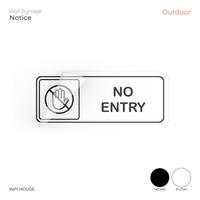 Gambar Sign No Entry Sticker Outdoor - INPI HOUSE - Hitam dari INPI HOUSE Official Kota Bandung 1 Tokopedia