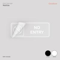 Gambar Sign No Entry Sticker Outdoor - INPI HOUSE - Hitam dari INPI HOUSE Official Kota Bandung 2 Tokopedia