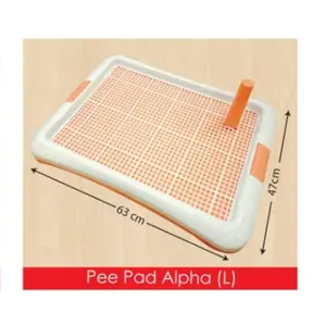 (GOJEK/GRAB ONLY) Pet Toilet Training Tray Pee Pad Alpha Size Large