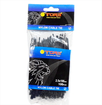 Gambar TORA Kabel Tis Nylon 2.5 x 100 mm - Tali Ikat Warna Hitam 100 Pcs dari Tora Official Shop Kab. Bandung 2 Tokopedia