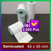 Gambar Label Sticker Barcode 45mm x 45mm ( 2 Line ) Semicoated Isi 1000 Pcs dari Barcode Store Solutions Kota Administrasi Jakarta Pusat 5 Tokopedia