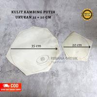 Gambar Kulit dut ketipung kendang kulit kambing buat Dut 40 cm atau blem uku - 20cm dari Rebanagresiktigaputri Kab. Gresik 2 Tokopedia