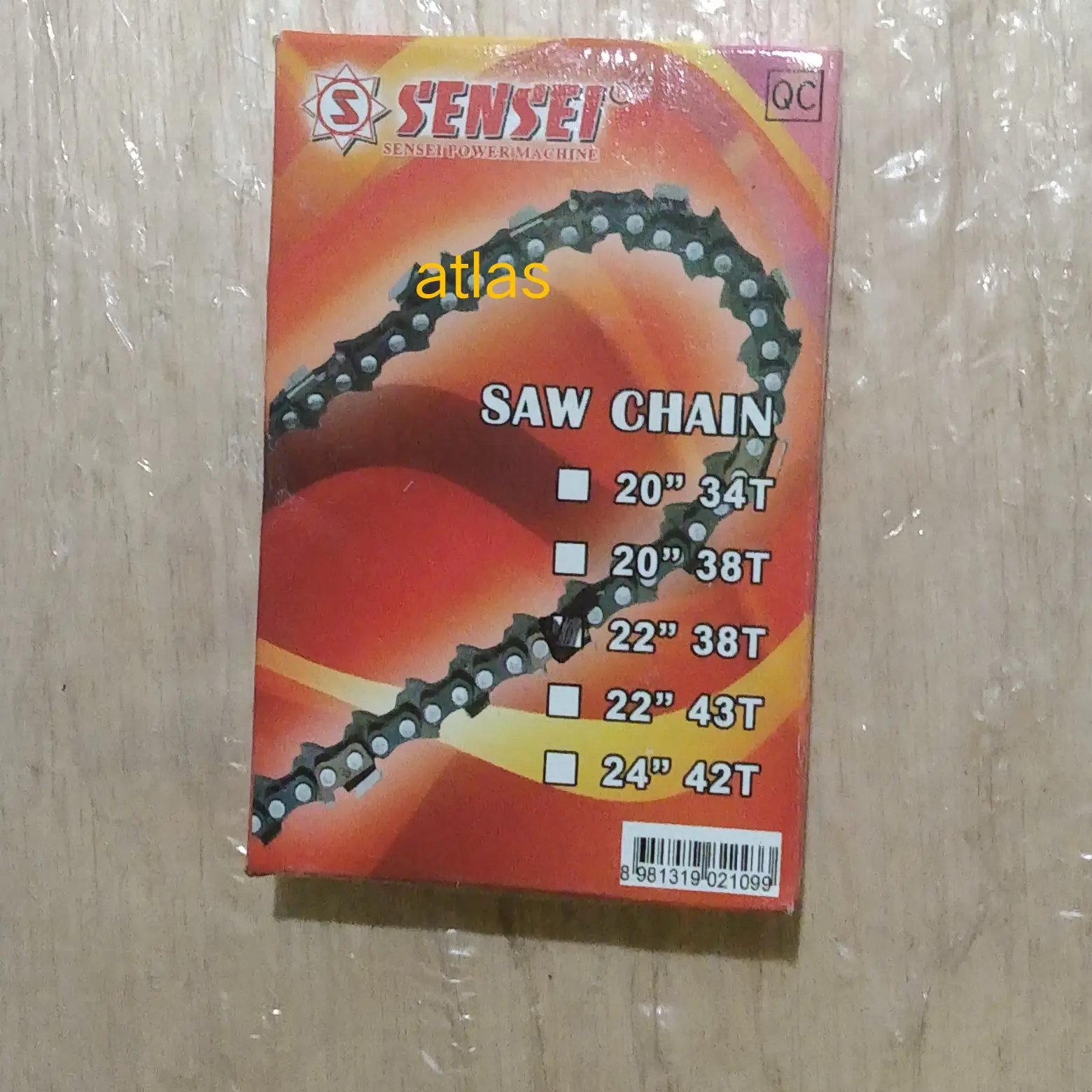 rantai gergaji chainsaw 38T untuk bar 22 inchi