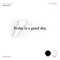 Gambar Sign Today Is A Good Day Sticker Cermin Hitam Putih - INPI HOUSE - Hitam, 52x6 cm dari INPI HOUSE Official Kota Bandung 1 Tokopedia