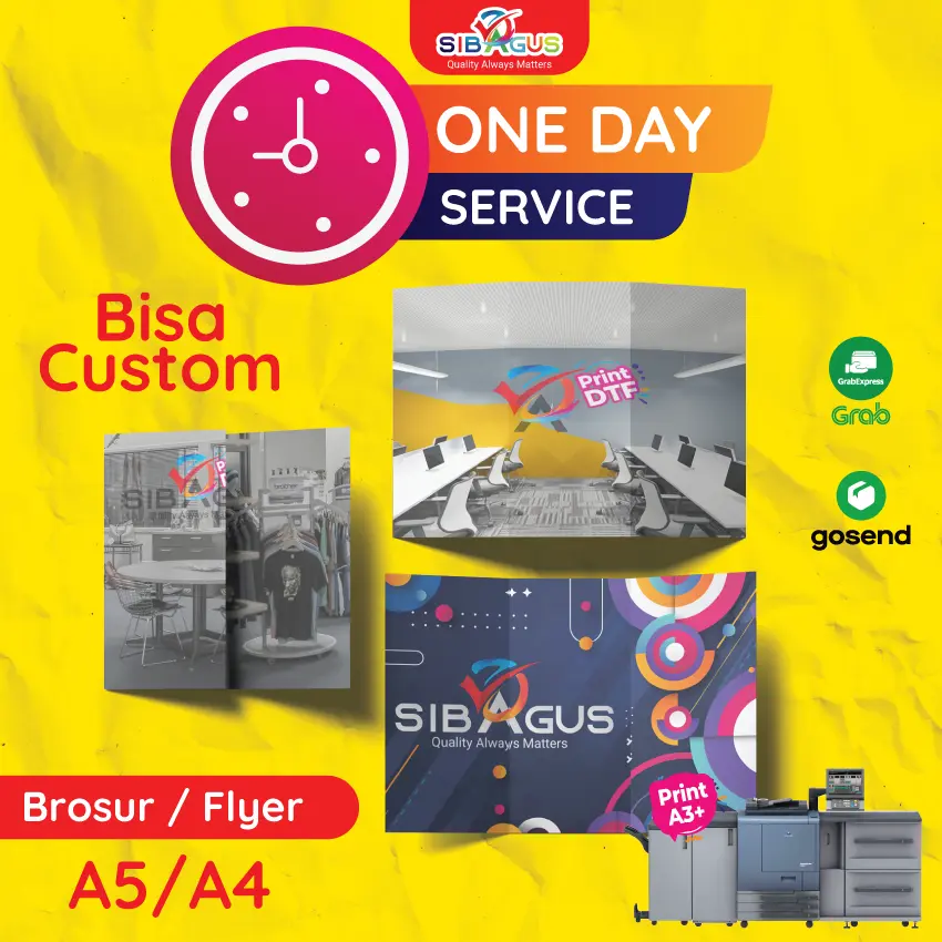 Cetak Brosur Flyer Custom A4 A5 / Brosur Custom / Flyer Custom