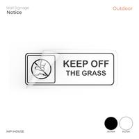 Gambar Sign Dilarang Injak Rumput Sticker Hitam Putih Outdoor - INPI HOUSE - Hitam dari INPI HOUSE Official Kota Bandung 1 Tokopedia