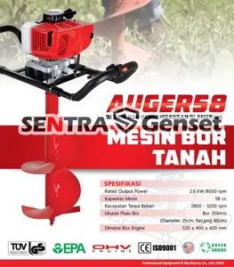 Mesin bor tanah biopori/ earth auger 10 inch Proquip