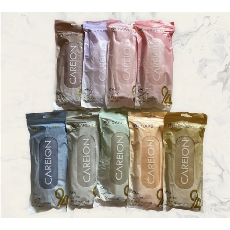 CAREION MASKER KF94 5PLY WARNA ISI 10 PROTECTIVE FACE MASK 3D / CAMPUR