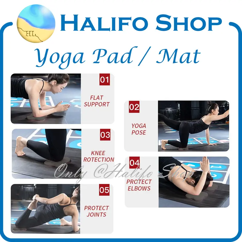 Yoga Knee Pad Tebal Fitness Hand Mat Pad Tatakan Tangan Kaki Gym 3