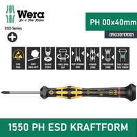Gambar Obeng Plus Micro ESD PH 00 x 40 mm Wera 05030118001 Phillips screws dari warungtools Kota Administrasi Jakarta Utara 1 Tokopedia