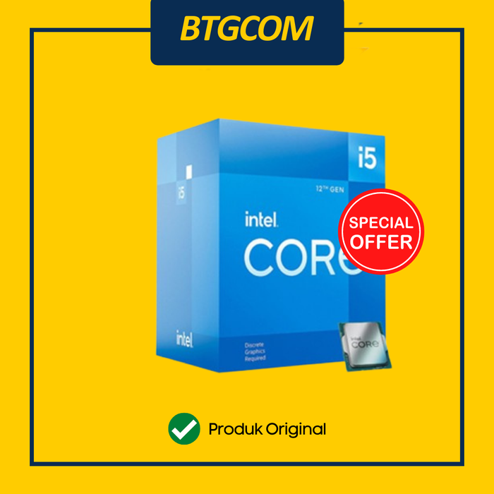 Gambar PROCESSOR CORE I5-12400 CPU INTEL PROSESOR LGA 1700 GEN 12 ALDER LAKE dari btgcom Kota Denpasar Tokopedia