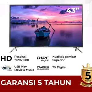 Led Tv Polytron Digital 43 inch 43" PLD43V7153 / PLD 43V7153