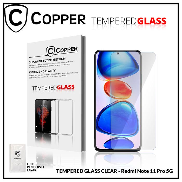 Gambar COPPER TEMPERED GLASS FULL CLEAR - kompatibel untuk Redmi Note 11 Pro (5G) dari Copper Samarinda Official Kota Samarinda Tokopedia