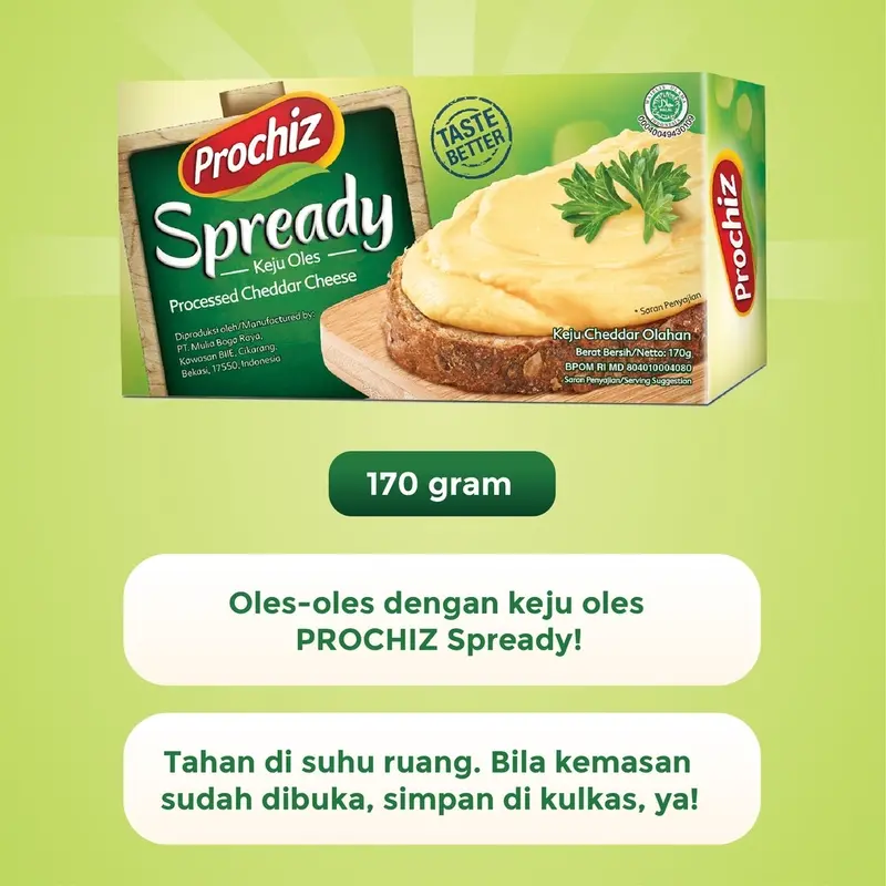 Keju PROCHIZ SPREADY 160gr - Spread Cheese 1