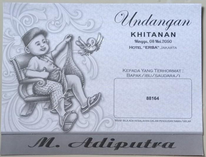 Gambar Blangko Undangan Khitan Khitanan Sunat ERA BARU / ERBA 88164 Cover dari Toko Bintang Kasih Kota Pasuruan Tokopedia