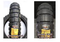 Gambar Ban Shinko E805 130/80-17 & 150/70-17 (Paket Hemat) dari Jawara Ban Sub Kota Surabaya 5 Tokopedia