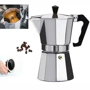 One Two Cups Espresso Coffee Maker Moka Pot Teko Filter JF112