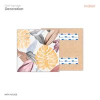 Gambar Wall Decor Gaya Tropis Paper Doff 1 Set - INPI HOUSE dari INPI HOUSE Official Kota Bandung 2 Tokopedia