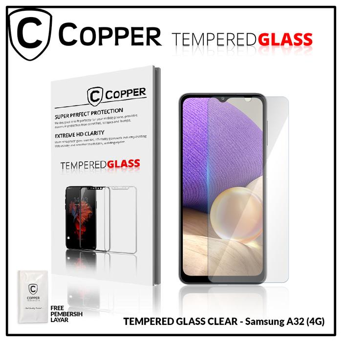 Gambar COPPER - Kompatibel untuk Samsung A32 - TEMPERED GLASS FULL CLEAR dari Copper Official Balikpapan Kota Balikpapan Tokopedia